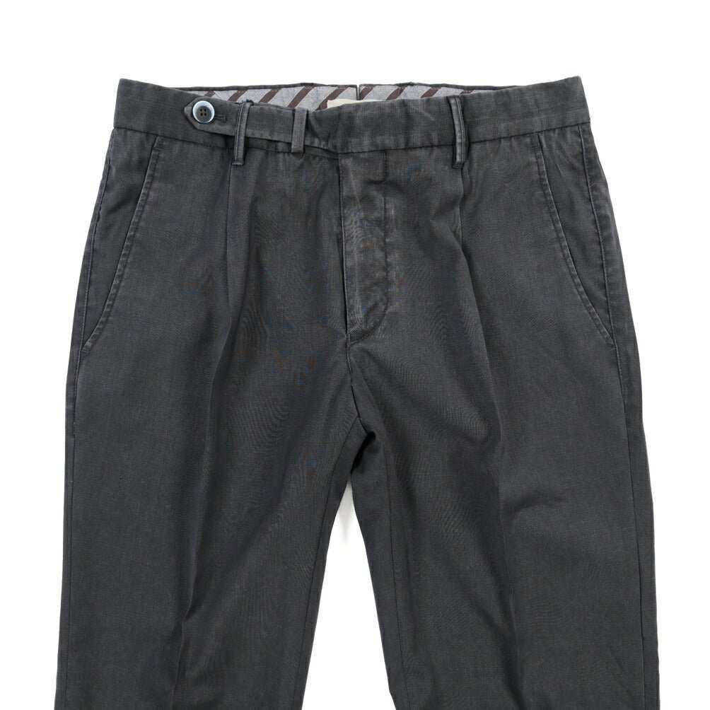 SALE｜GTA “BYRON” ヴァージンウール100% ワンタックスラックス / SLIM FIT ネイビー 46 | GUARDAROBA MILANO OFFICIAL STORE
