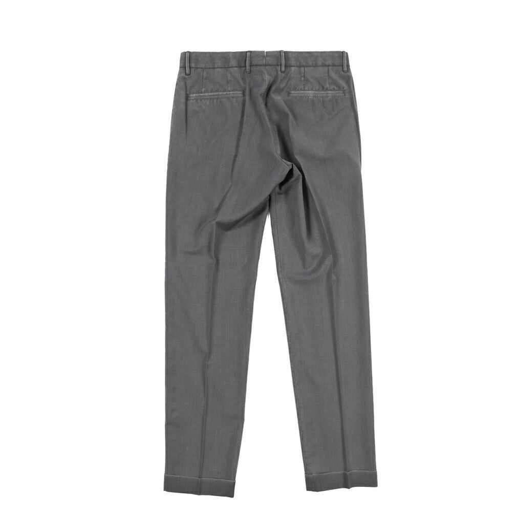 SALE｜GTA “BYRON” ヴァージンウール100% ワンタックスラックス / SLIM FIT グレー 46 | GUARDAROBA MILANO OFFICIAL STORE