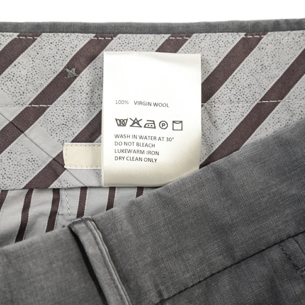 SALE｜GTA “BYRON” ヴァージンウール100% ワンタックスラックス / SLIM FIT グレー 46 | GUARDAROBA MILANO OFFICIAL STORE