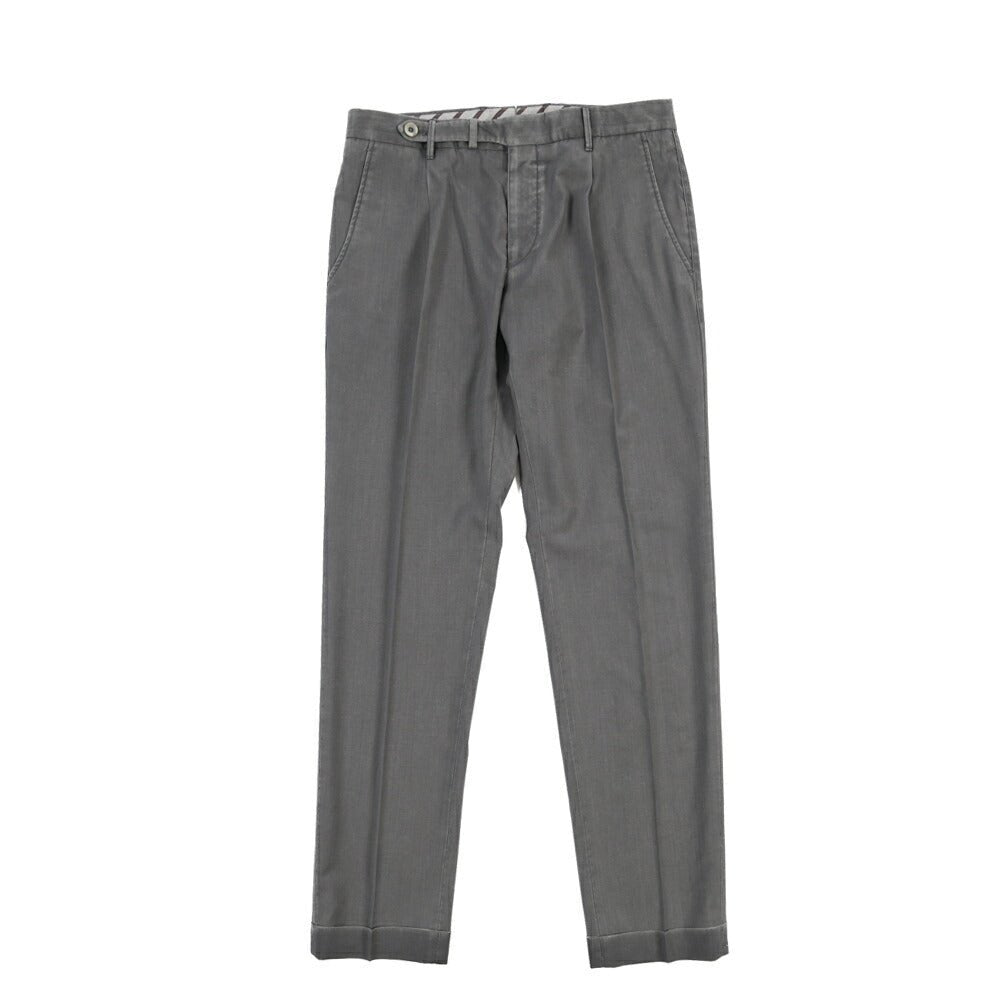 SALE｜GTA “BYRON” ヴァージンウール100% ワンタックスラックス / SLIM FIT グレー 46 | GUARDAROBA MILANO OFFICIAL STORE