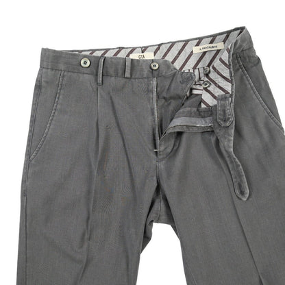 SALE｜GTA “BYRON” ヴァージンウール100% ワンタックスラックス / SLIM FIT グレー 46 | GUARDAROBA MILANO OFFICIAL STORE