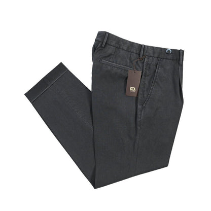 SALE｜GTA “BYRON” ヴァージンウール100% ワンタックスラックス / SLIM FIT ネイビー 44 | GUARDAROBA MILANO OFFICIAL STORE