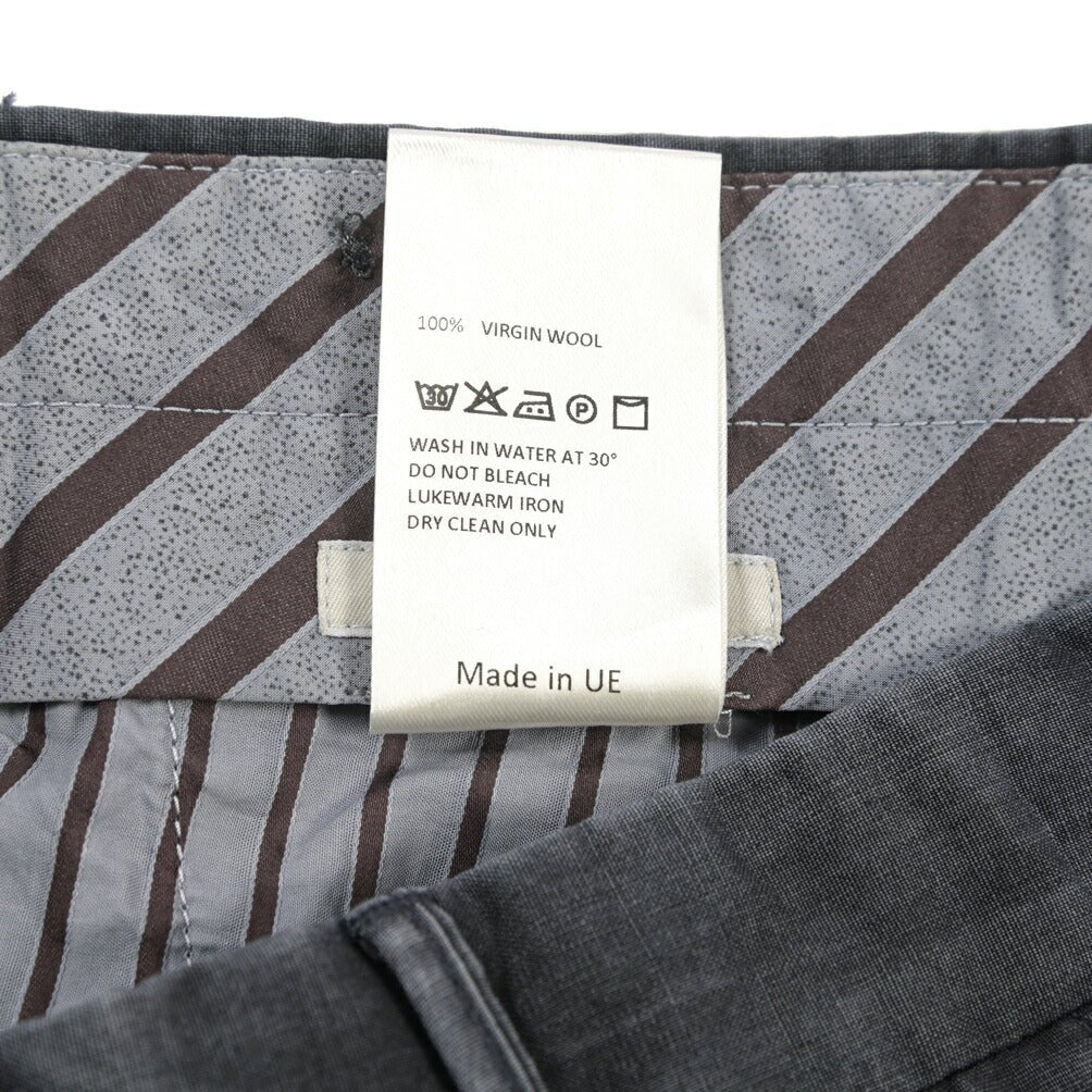 SALE｜GTA “BYRON” ヴァージンウール100% ワンタックスラックス / SLIM FIT ネイビー 44 | GUARDAROBA MILANO OFFICIAL STORE