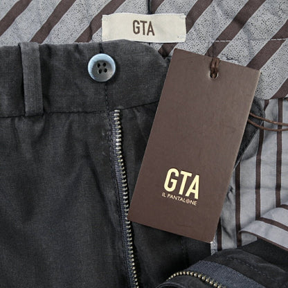 SALE｜GTA “BYRON” ヴァージンウール100% ワンタックスラックス / SLIM FIT ネイビー 44 | GUARDAROBA MILANO OFFICIAL STORE