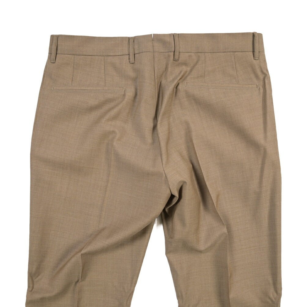 SALE｜GTA “BYRON” ウール100% ワンタックスラックス / SLIM FIT ライトブラウン 48 | GUARDAROBA MILANO OFFICIAL STORE