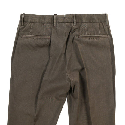 SALE｜GTA “BYRON” ヴァージンウール100% ワンタックスラックス / SLIM FIT ダークブラウン 48 | GUARDAROBA MILANO OFFICIAL STORE