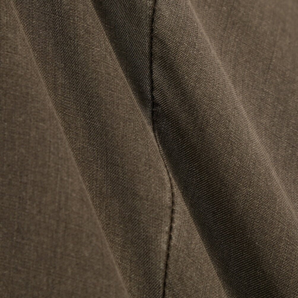 SALE｜GTA “BYRON” ヴァージンウール100% ワンタックスラックス / SLIM FIT ダークブラウン 48 | GUARDAROBA MILANO OFFICIAL STORE