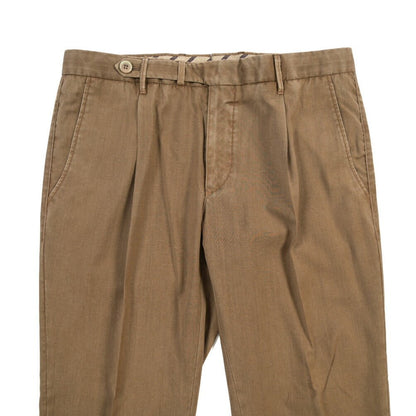 SALE｜GTA “BYRON” ヴァージンウール100% ワンタックスラックス / SLIM FIT ブラウン 50 | GUARDAROBA MILANO OFFICIAL STORE