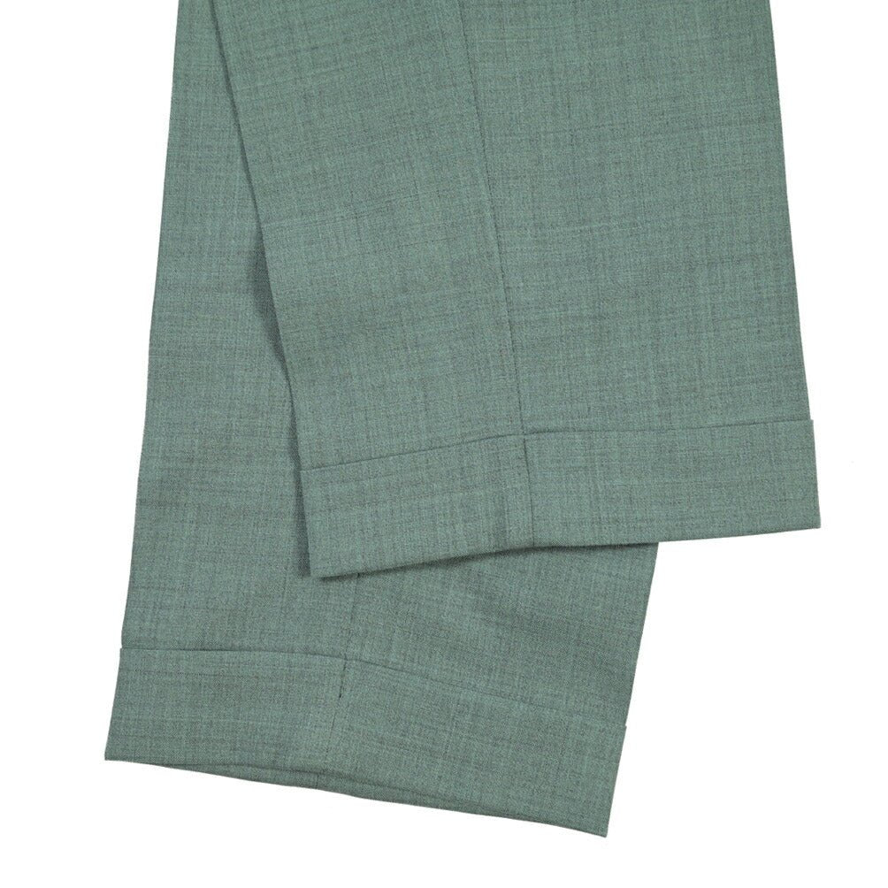 SALE｜GTA “BYRON” ウールヴァージンウール100% ワンタックスラックス / SLIM FIT グリーン 44 | GUARDAROBA MILANO OFFICIAL STORE