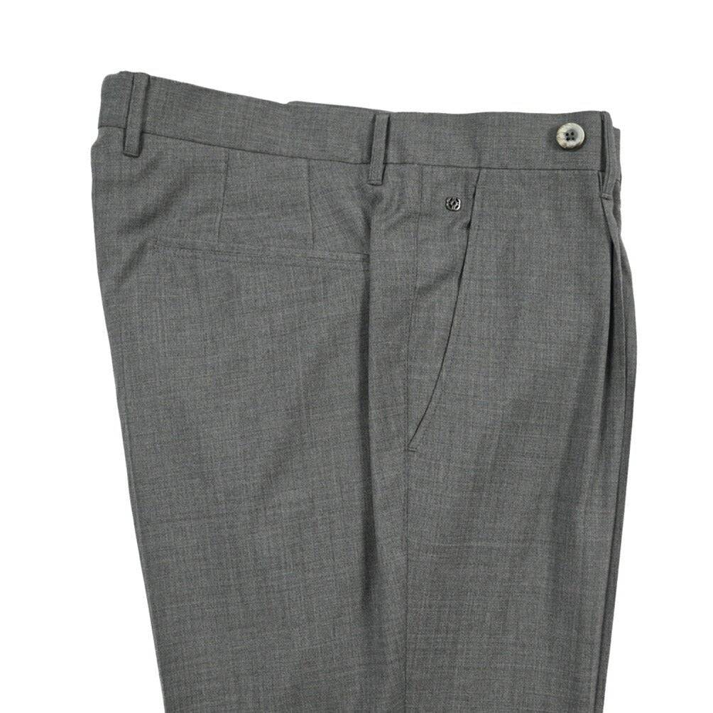 SALE｜GTA “BYRON C” ウール100% ワンタックスラックス / SLIM FIT グレー 46 | GUARDAROBA MILANO OFFICIAL STORE