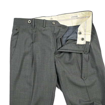 SALE｜GTA “BYRON C” ウール100% ワンタックスラックス / SLIM FIT グレー 46 | GUARDAROBA MILANO OFFICIAL STORE