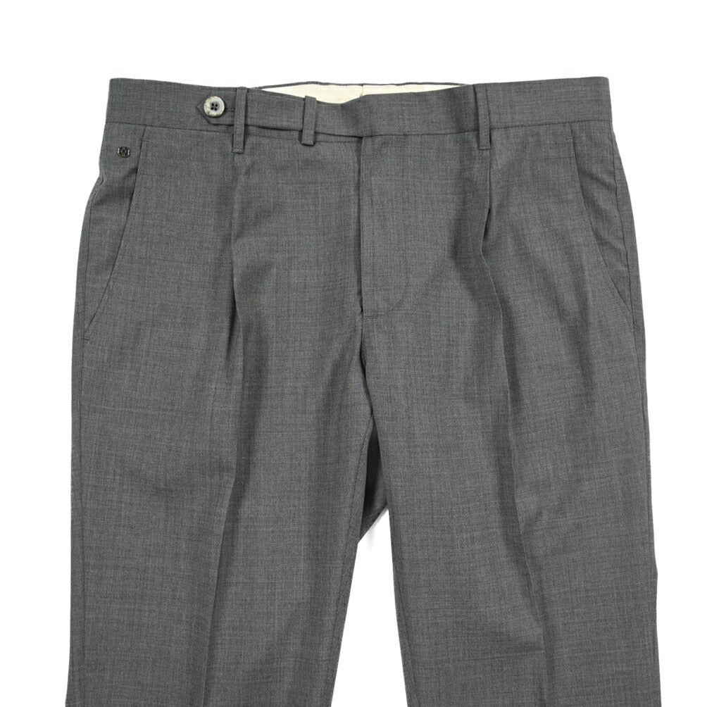 SALE｜GTA “BYRON C” ウール100% ワンタックスラックス / SLIM FIT グレー 46 | GUARDAROBA MILANO OFFICIAL STORE