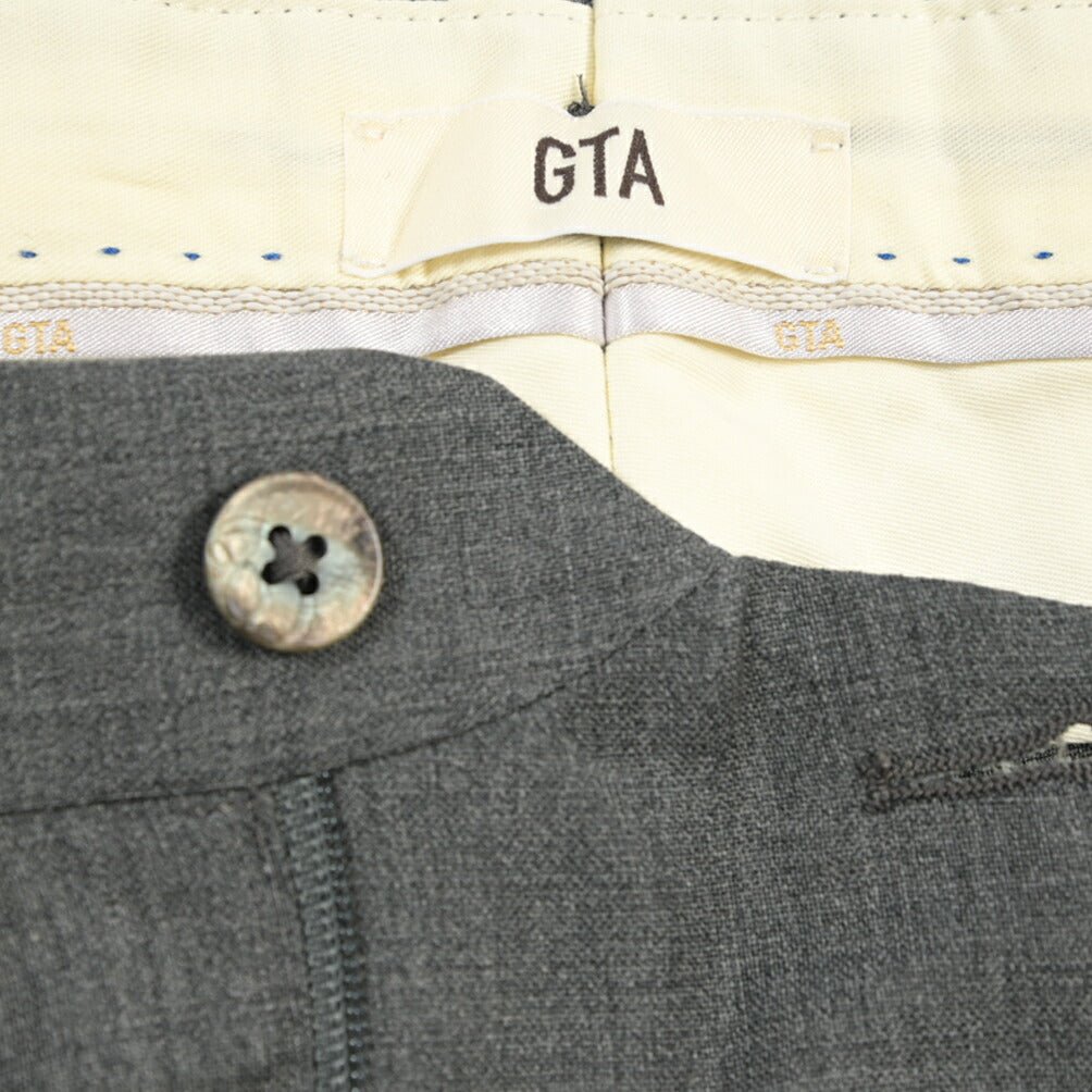 SALE｜GTA “BYRON C” ウール100% ワンタックスラックス / SLIM FIT グレー 46 | GUARDAROBA MILANO OFFICIAL STORE
