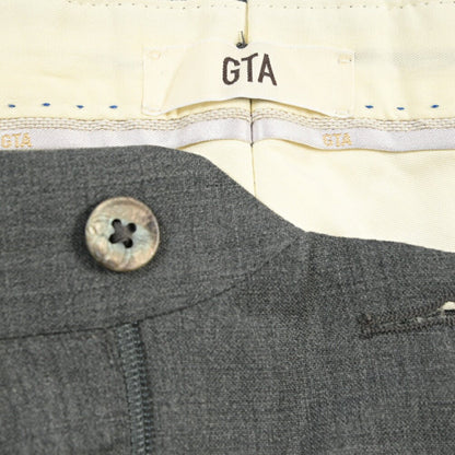 SALE｜GTA “BYRON C” ウール100% ワンタックスラックス / SLIM FIT グレー 46 | GUARDAROBA MILANO OFFICIAL STORE