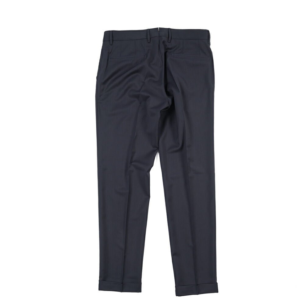 SALE｜GTA “BYRON C” ストレッチウール ワンタックスラックス / SLIM FIT ネイビー 48 | GUARDAROBA MILANO OFFICIAL STORE
