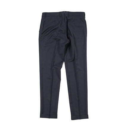 SALE｜GTA “BYRON C” ストレッチウール ワンタックスラックス / SLIM FIT ネイビー 48 | GUARDAROBA MILANO OFFICIAL STORE