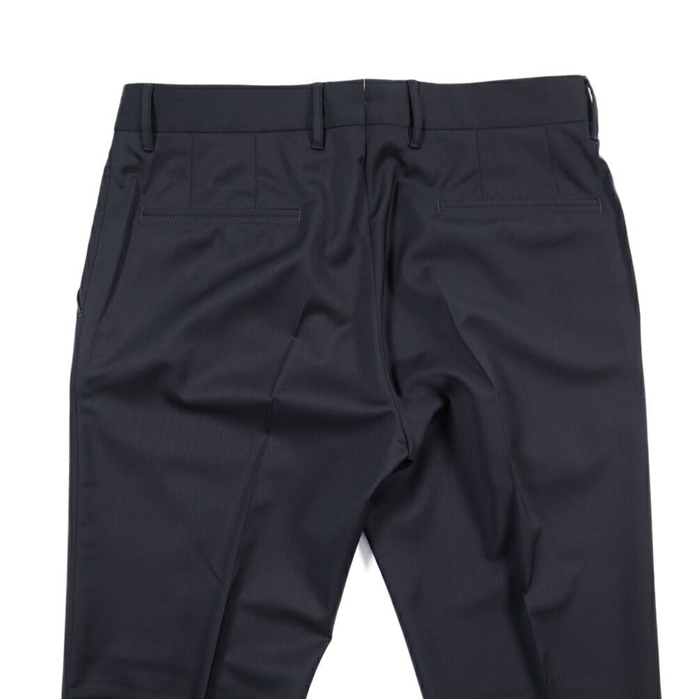 SALE｜GTA “BYRON C” ストレッチウール ワンタックスラックス / SLIM FIT ネイビー 48 | GUARDAROBA MILANO OFFICIAL STORE
