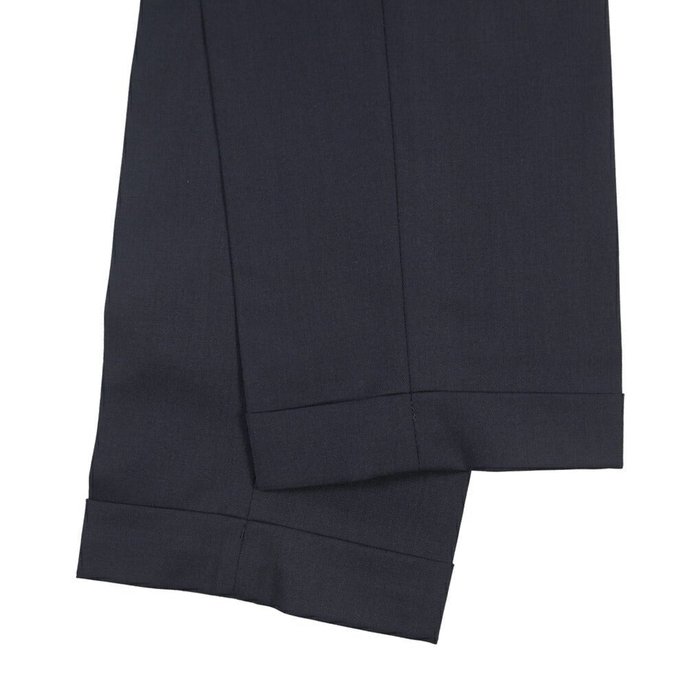 SALE｜GTA “BYRON C” ストレッチウール ワンタックスラックス / SLIM FIT ネイビー 48 | GUARDAROBA MILANO OFFICIAL STORE