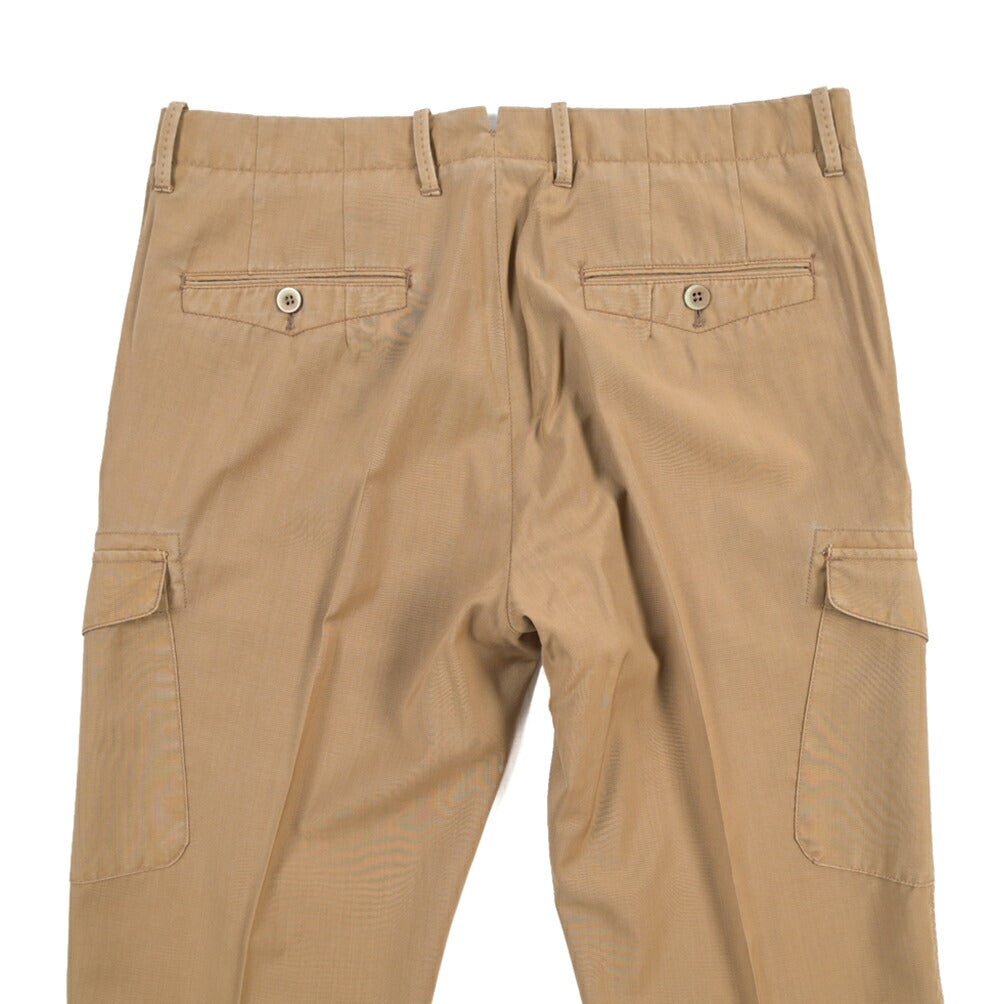 SALE｜GTA “BYRON CARGO DE” ヴァージンウール100% ワンタックカーゴパンツ / SLIM FIT ブラウン 48 | GUARDAROBA MILANO OFFICIAL STORE