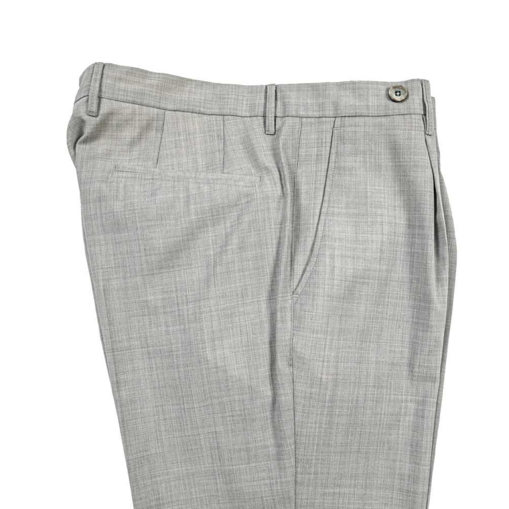 SALE｜GTA “BYRON L” ウール100% ワンタックスラックス / SLIM FIT グレー 52 | GUARDAROBA MILANO OFFICIAL STORE