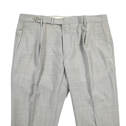 SALE｜GTA “BYRON L” ウール100% ワンタックスラックス / SLIM FIT グレー 52 | GUARDAROBA MILANO OFFICIAL STORE