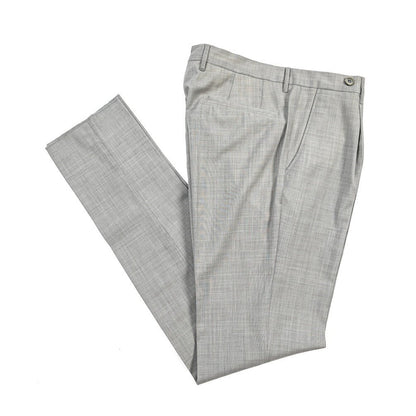 SALE｜GTA “BYRON L” ウール100% ワンタックスラックス / SLIM FIT グレー 52 | GUARDAROBA MILANO OFFICIAL STORE