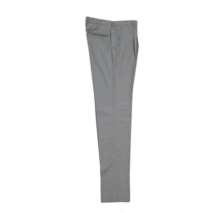 SALE｜GTA “BYRON L” ウール100% ワンタックスラックス / SLIM FIT グレー 52 | GUARDAROBA MILANO OFFICIAL STORE