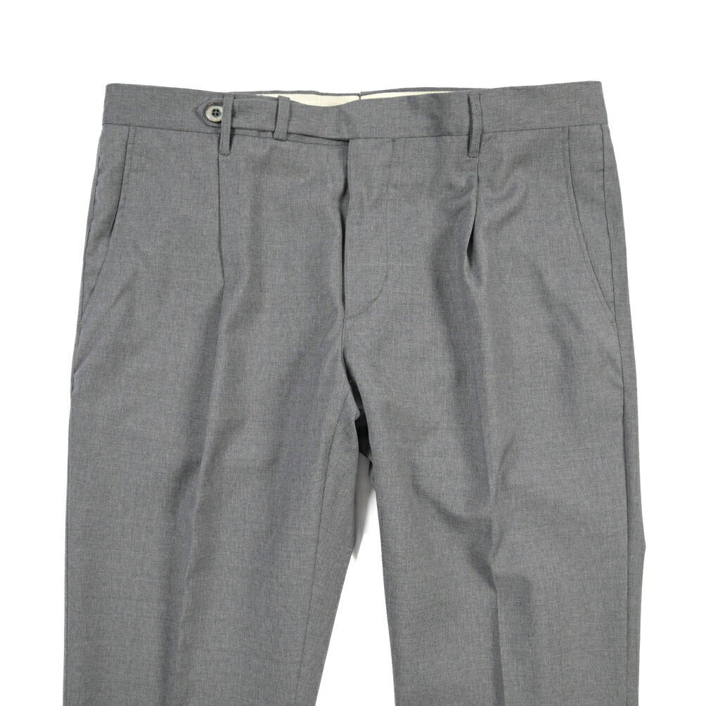 SALE｜GTA “BYRON L” ウール100% ワンタックスラックス / SLIM FIT グレー 52 | GUARDAROBA MILANO OFFICIAL STORE
