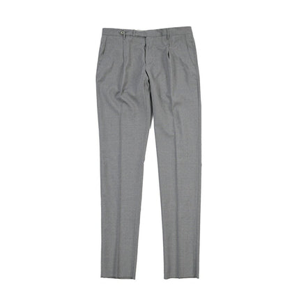 SALE｜GTA “BYRON L” ウール100% ワンタックスラックス / SLIM FIT グレー 52 | GUARDAROBA MILANO OFFICIAL STORE