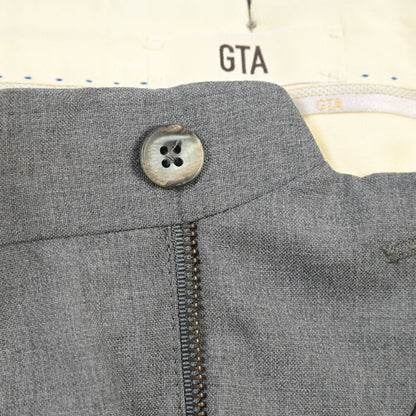 SALE｜GTA “BYRON L” ウール100% ワンタックスラックス / SLIM FIT グレー 52 | GUARDAROBA MILANO OFFICIAL STORE