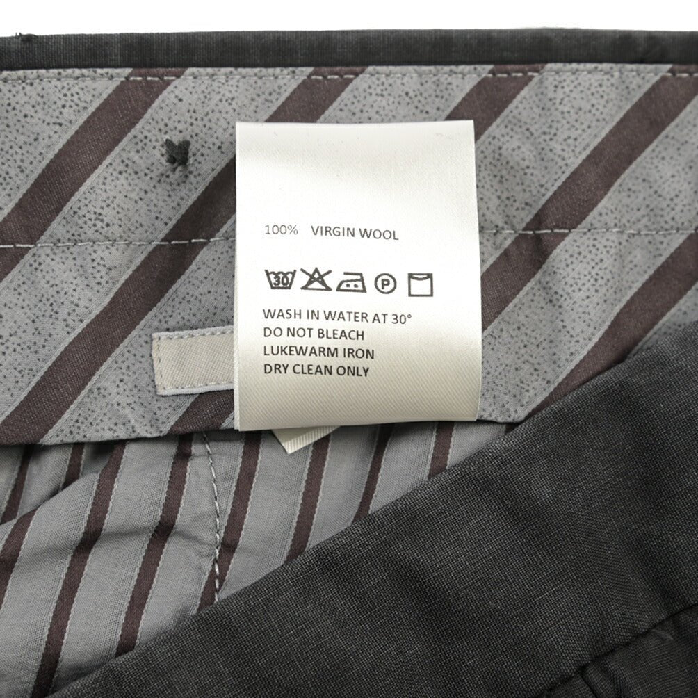 SALE｜GTA “BYRON L” ヴァージンウール100% ワンタックスラックス / SLIM FIT ブラック 48 | GUARDAROBA MILANO OFFICIAL STORE