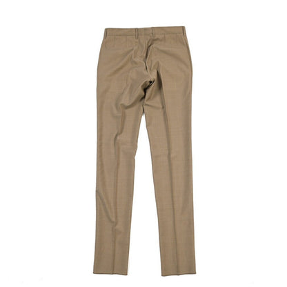 SALE｜GTA “BYRON L” ウール100% ワンタックスラックス / SLIM FIT ブラウン 46 | GUARDAROBA MILANO OFFICIAL STORE