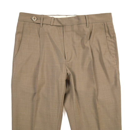 SALE｜GTA “BYRON L” ウール100% ワンタックスラックス / SLIM FIT ブラウン 46 | GUARDAROBA MILANO OFFICIAL STORE