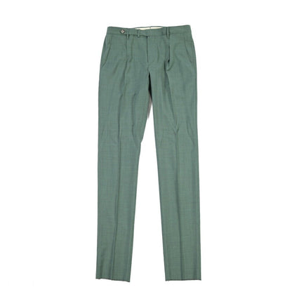 SALE｜GTA “BYRON L” ウールヴァージンウール100% ワンタックスラックス / SLIM FIT グリーン 46 | GUARDAROBA MILANO OFFICIAL STORE