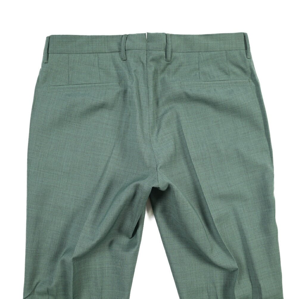 SALE｜GTA “BYRON L” ウールヴァージンウール100% ワンタックスラックス / SLIM FIT グリーン 46 | GUARDAROBA MILANO OFFICIAL STORE