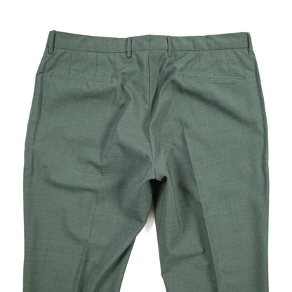 SALE｜GTA “BYRON” ポリエステル混ウール ワンタックスラックス / SLIM FIT グリーン 54 | GUARDAROBA MILANO OFFICIAL STORE