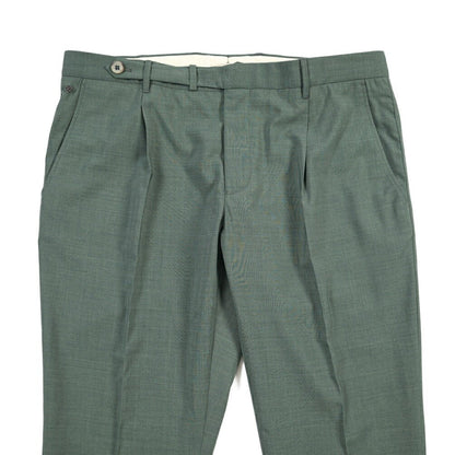 SALE｜GTA “BYRON” ポリエステル混ウール ワンタックスラックス / SLIM FIT グリーン 54 | GUARDAROBA MILANO OFFICIAL STORE