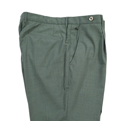 SALE｜GTA “BYRON” ポリエステル混ウール ワンタックスラックス / SLIM FIT グリーン 54 | GUARDAROBA MILANO OFFICIAL STORE