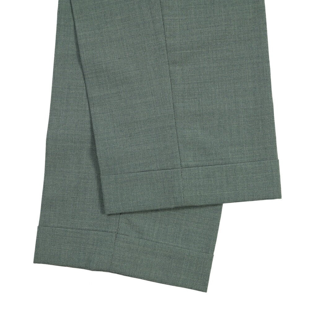 SALE｜GTA “BYRON” ポリエステル混ウール ワンタックスラックス / SLIM FIT グリーン 54 | GUARDAROBA MILANO OFFICIAL STORE