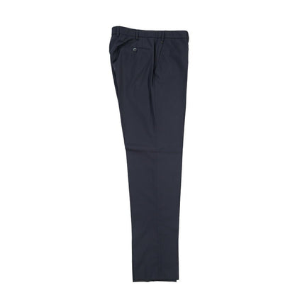 SALE｜GTA “FEDERICO SL” ヴァージンウール100% ウエストバンド付きノータックスラックス / SLIM FIT ネイビー 48 | GUARDAROBA MILANO OFFICIAL STORE