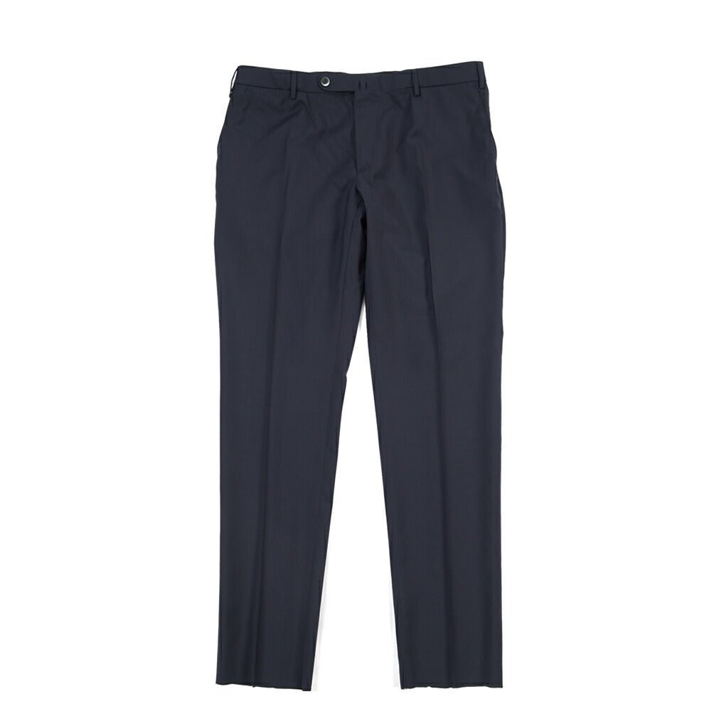 SALE｜GTA “FEDERICO SL” ヴァージンウール100% ウエストバンド付きノータックスラックス / SLIM FIT ネイビー 48 | GUARDAROBA MILANO OFFICIAL STORE