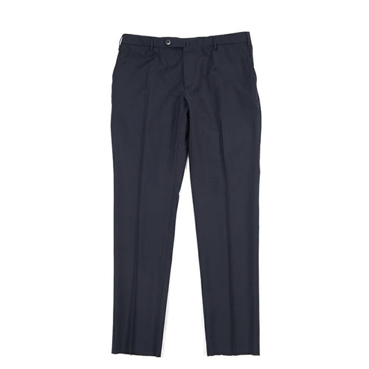 SALE｜GTA “FEDERICO SL” ヴァージンウール100% ウエストバンド付きノータックスラックス / SLIM FIT ネイビー 48 | GUARDAROBA MILANO OFFICIAL STORE