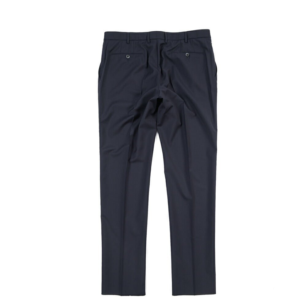 SALE｜GTA “FEDERICO SL” ヴァージンウール100% ウエストバンド付きノータックスラックス / SLIM FIT ネイビー 48 | GUARDAROBA MILANO OFFICIAL STORE