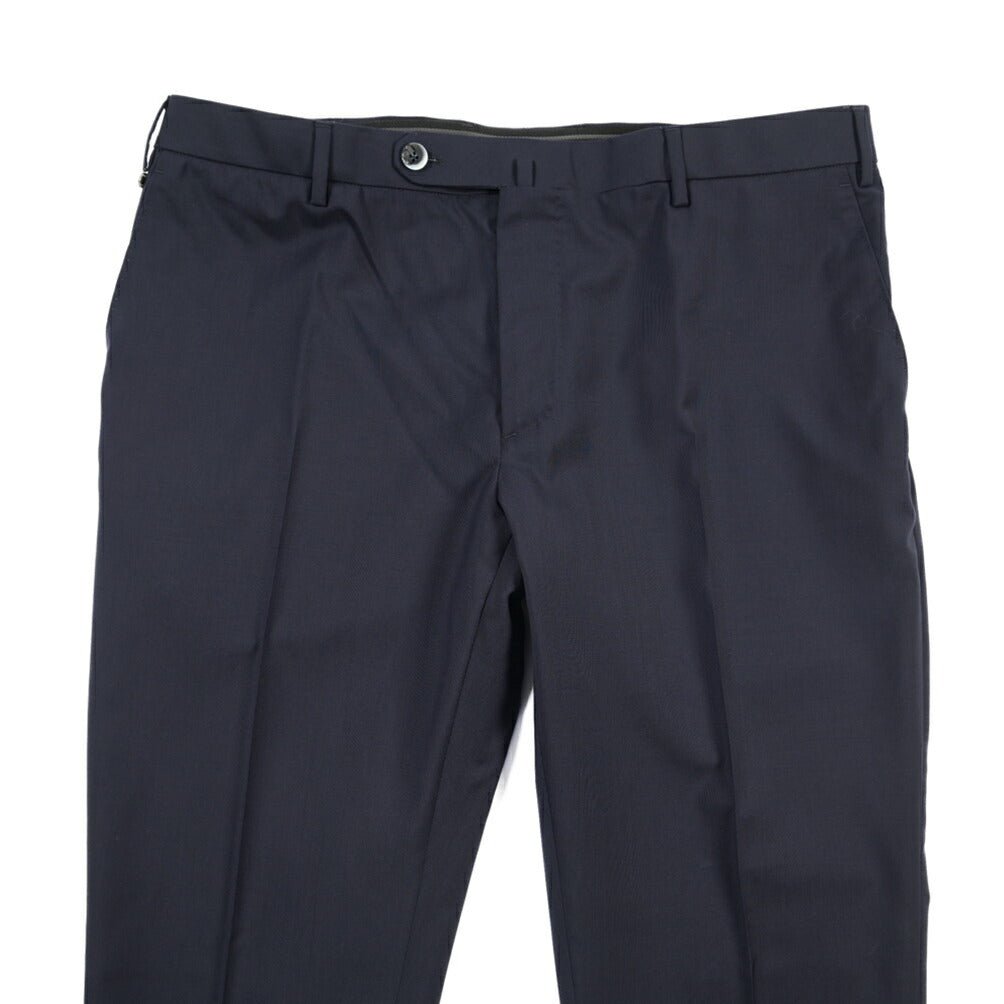 SALE｜GTA “FEDERICO SL” ヴァージンウール100% ウエストバンド付きノータックスラックス / SLIM FIT ネイビー 48 | GUARDAROBA MILANO OFFICIAL STORE