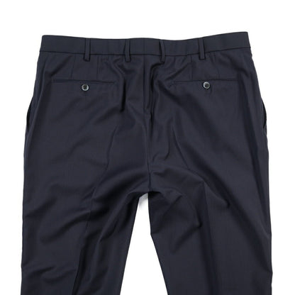 SALE｜GTA “FEDERICO SL” ヴァージンウール100% ウエストバンド付きノータックスラックス / SLIM FIT ネイビー 48 | GUARDAROBA MILANO OFFICIAL STORE