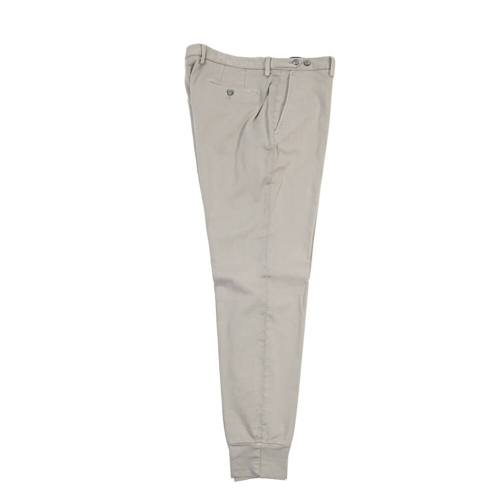 SALE｜GTA “GIORGIO TECH” コットンジャージー ノータックイージーパンツ / SLIM FIT グレージュ 52 | GUARDAROBA MILANO OFFICIAL STORE
