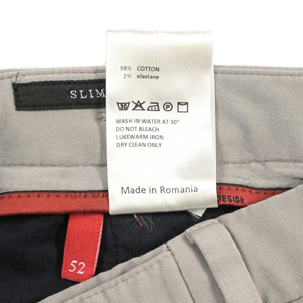 SALE｜GTA “GIORGIO TECH” コットンジャージー ノータックイージーパンツ / SLIM FIT グレージュ 52 | GUARDAROBA MILANO OFFICIAL STORE