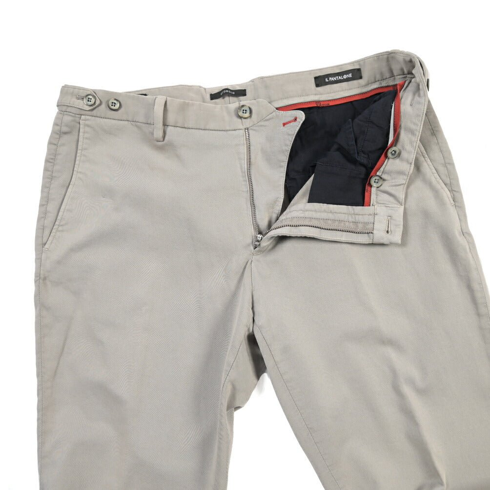 SALE｜GTA “GIORGIO TECH” コットンジャージー ノータックイージーパンツ / SLIM FIT グレージュ 52 | GUARDAROBA MILANO OFFICIAL STORE