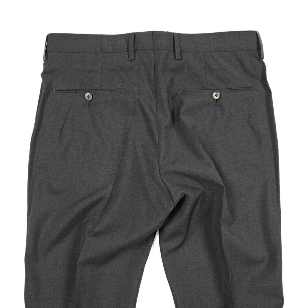 SALE｜GTA “HARRY” ウール100% ツータックスラックス / COMFORT FIT ダークグレー 48 | GUARDAROBA MILANO OFFICIAL STORE