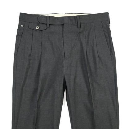 SALE｜GTA “HARRY” ウール100% ツータックスラックス / COMFORT FIT ダークグレー 48 | GUARDAROBA MILANO OFFICIAL STORE